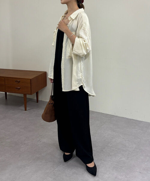 「SHENERY」 長袖シャツ FREE グリーン レディース_画像6