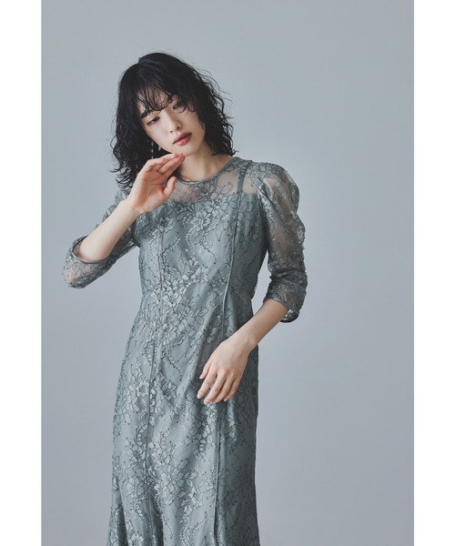 「niana」 半袖ワンピース M ネイビー レディースの画像