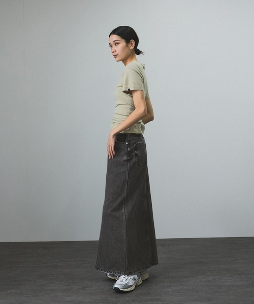 「SALON adam et rope'」 デニムパンツ M サックスブルー レディース_画像4