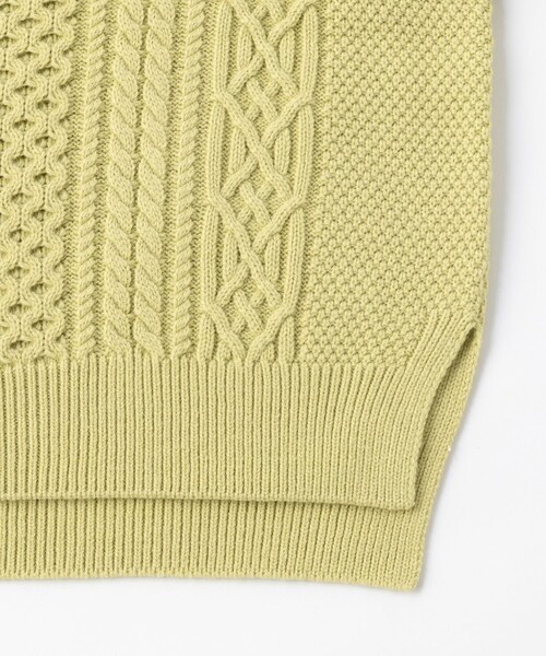 「UNFILO」 長袖ニット MEDIUM ベージュ レディース_画像8