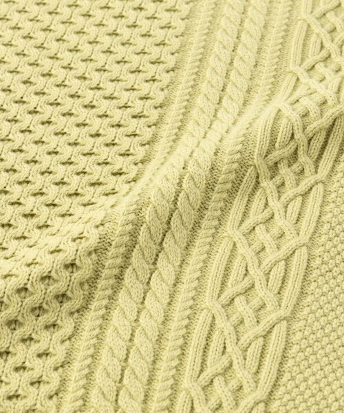 「UNFILO」 長袖ニット MEDIUM ベージュ レディース_画像9