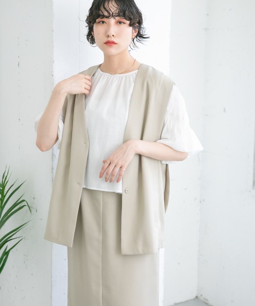 「KBF」 セットアップ ONE モカ レディース_画像2