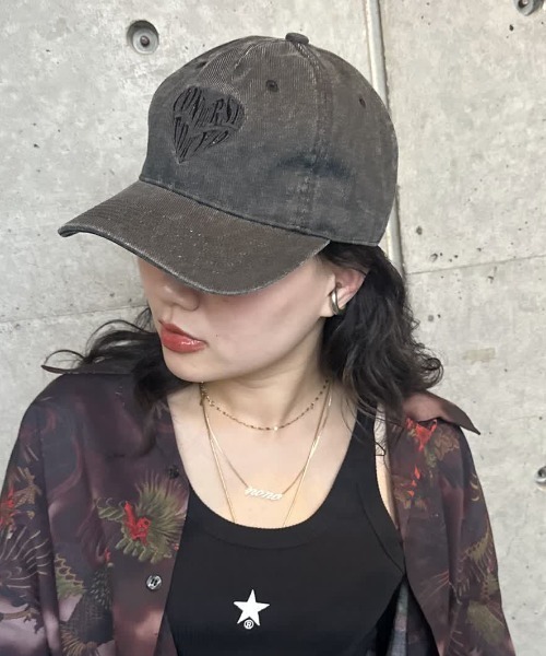 CONVERSE TOKYO キャップ 帽子 PIGMENT DYE HEART LOGO CAP レディース