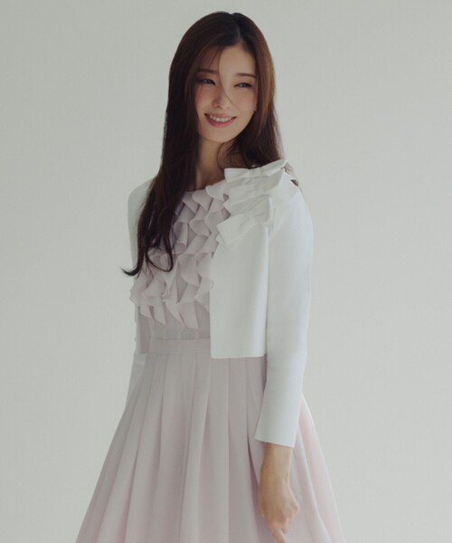 TOCCA present ribbonカーディガン TOCCA（トッカ） カーディガン ETERNAL RIBBON BOLERO ボレロ