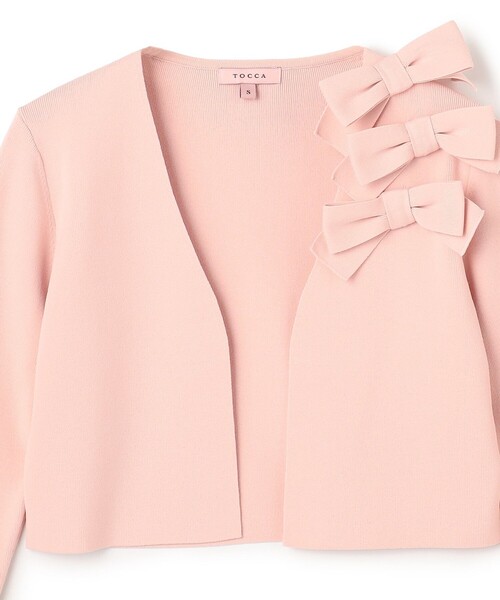 ★新品★ TOCCA トッカ PRESENT RIBBON カーディガン M TOCCA（トッカ） カーディガン ICE BOX CARDIGAN カーディガン