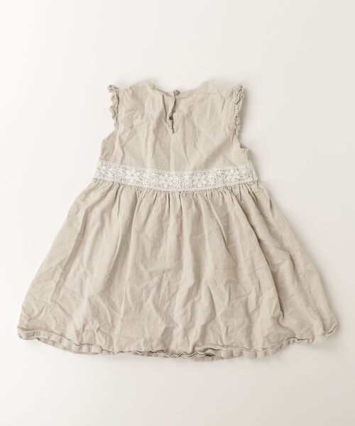 「Rora」 「KIDS」ノースリーブワンピース 130cm ナチュラル キッズ_画像2
