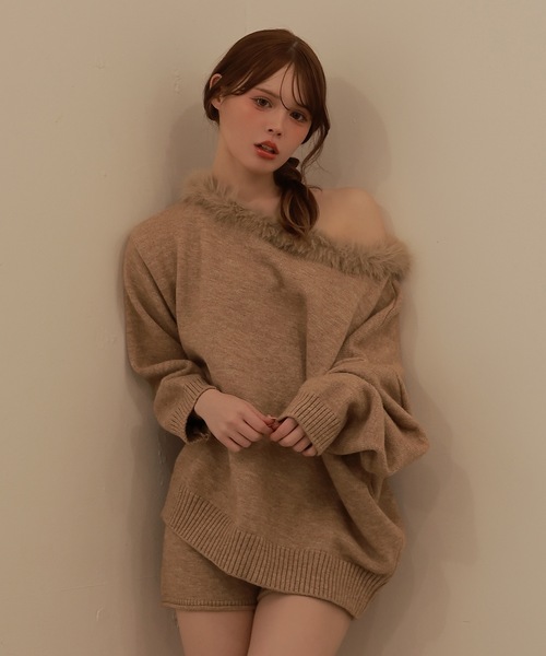 セットアップ fur knit lumi set up/ファーニットルミセットアップ レディース