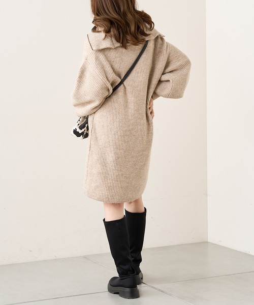 「Chico」 ニットワンピース FREE ベージュ レディース_画像4