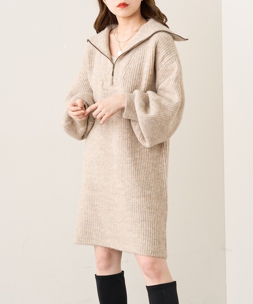 「Chico」 ニットワンピース FREE ベージュ レディース_画像7