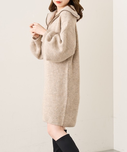 「Chico」 ニットワンピース FREE ベージュ レディース_画像8