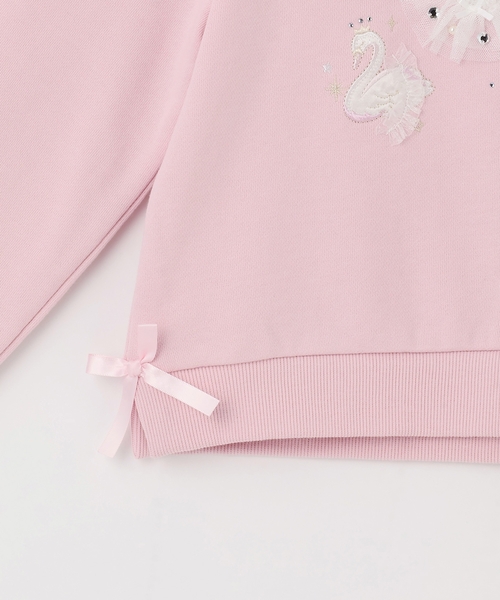 トレーナー バレエ刺しゅう　トレーナー キッズ 子供服 女の子の画像