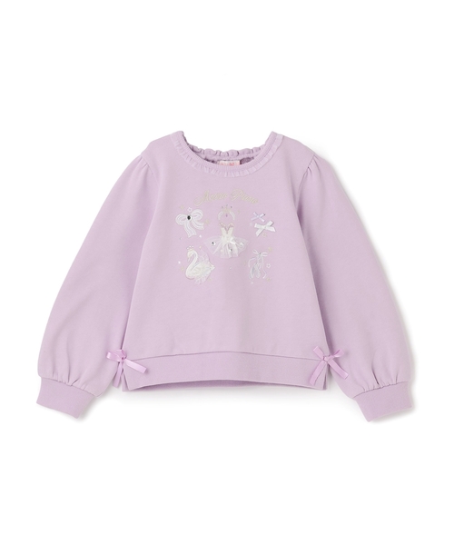 トレーナー バレエ刺しゅう　トレーナー キッズ 子供服 女の子の画像