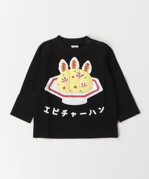 CHEEK ROOM（チークルーム） tシャツ エビチャーハンロングTシャツ