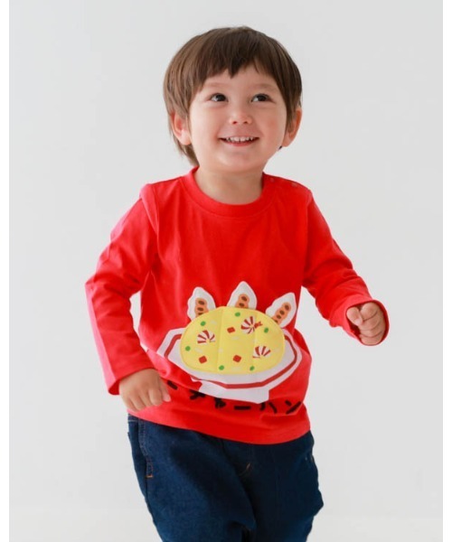 CHEEK ROOM（チークルーム） tシャツ エビチャーハンロングTシャツ