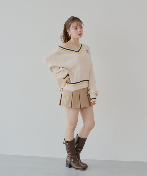 「Chico」 長袖ニット FREE アイボリー レディース_画像3