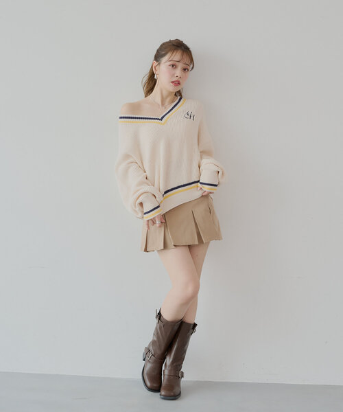 「Chico」 長袖ニット FREE アイボリー レディース_画像5