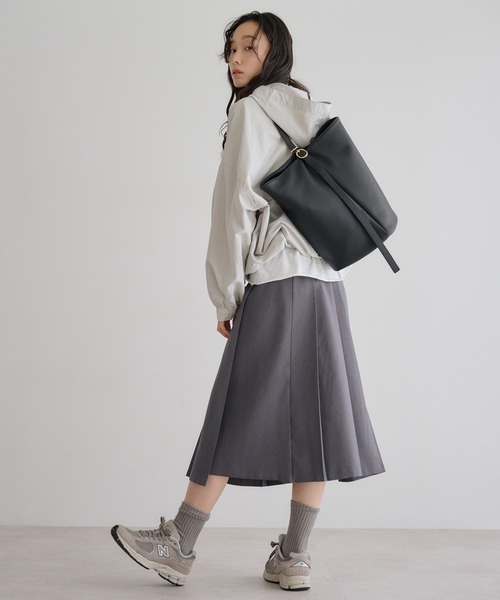 soins トートバッグ 「牛革」2WAYワンハンドルバケツトートバッグ