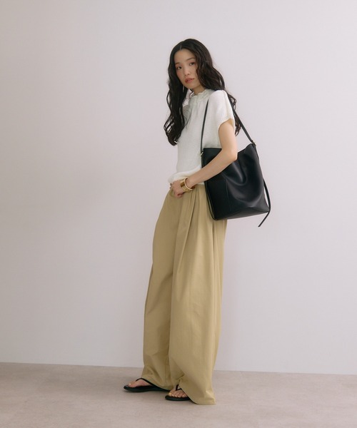 soins トートバッグ 「牛革」2WAYワンハンドルバケツトートバッグ