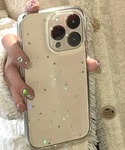 スマホケース キラキラ スター ラメ入り クリ...の詳細画像1