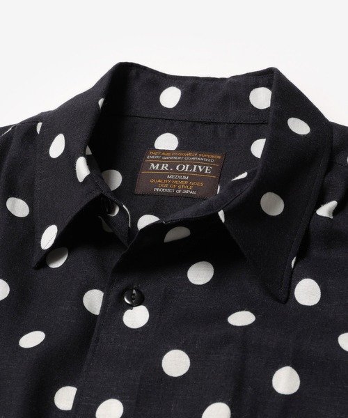 「MR.OLIVE」 半袖シャツ SMALL サックスブルー メンズ_画像6