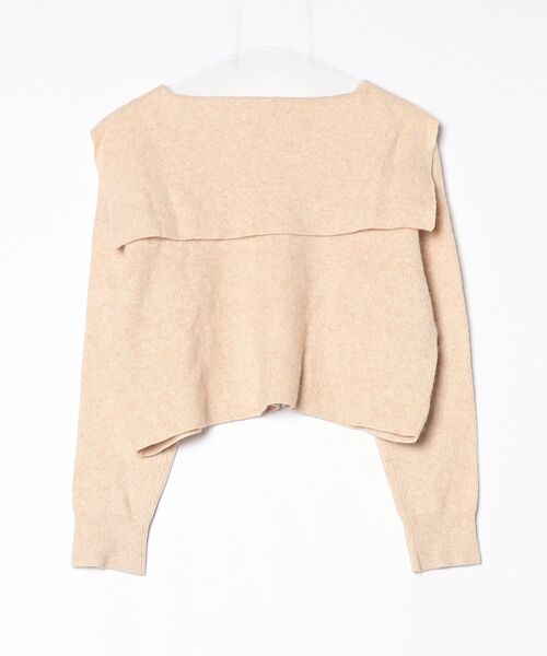 「MADEMOISELLE ROPE'」 長袖ニット 38 ベージュ レディース_画像2