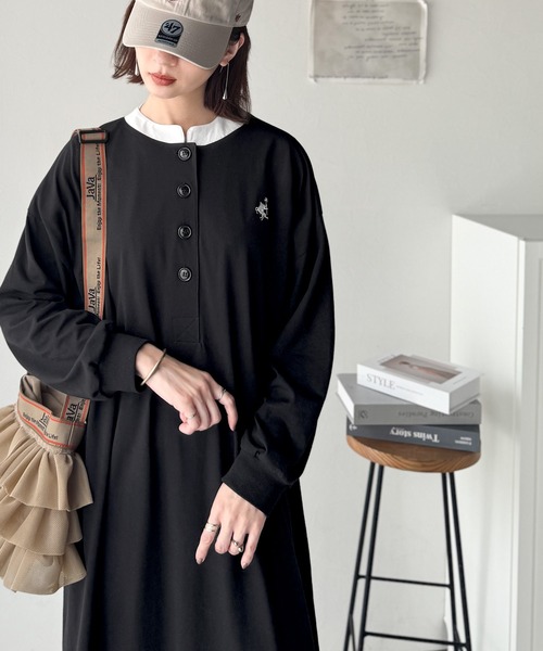 classicalelf（クラシカルエルフ） 長袖ワンピース X-LARGE ブラック