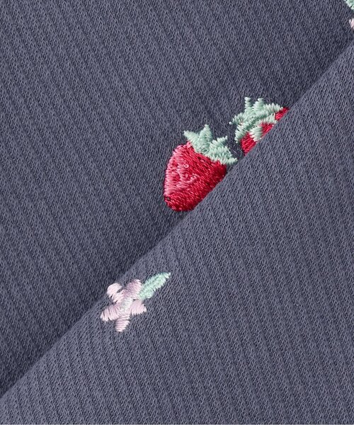 mezzo piano レギンス スパッツ うさぎ刺繍 カットレギパン キッズ 