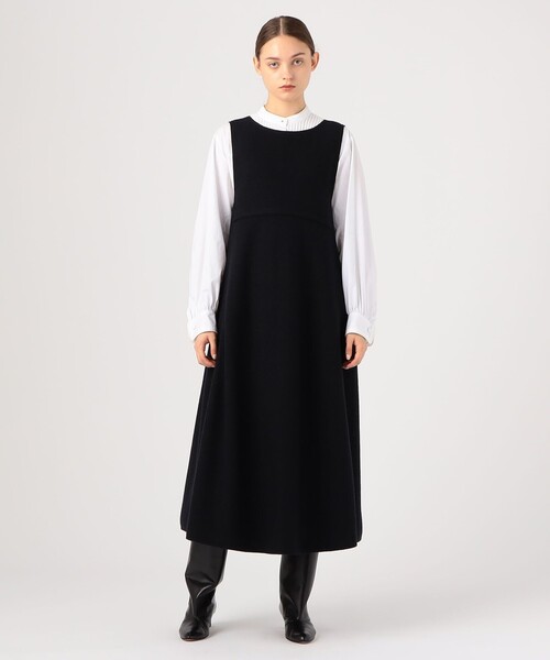 「TOMORROWLAND」 サロペットスカート 36 ブラック レディース_画像4