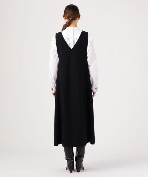 「TOMORROWLAND」 サロペットスカート 36 ブラック レディース_画像6