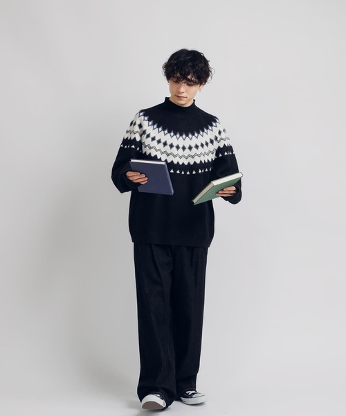 「MUHET」 長袖ニット X-LARGE ブラック レディース_画像7