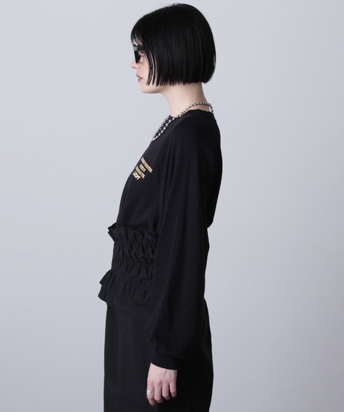 「ROSE BUD」 「CREOLME」長袖カットソー ONE SIZE パープル レディース_画像6