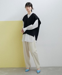 「ADAM ET ROPE'」 ニットベスト FREE ブラック系その他 レディースの画像2