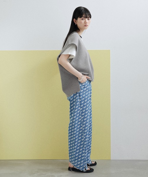 「ADAM ET ROPE'」 ニットベスト FREE ブラック系その他 レディースの画像6