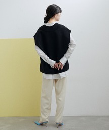 「ADAM ET ROPE'」 ニットベスト FREE ブラック系その他 レディースの画像8