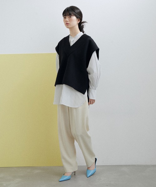 「ADAM ET ROPE'」 ニットベスト FREE ブラック系その他 レディースの画像9