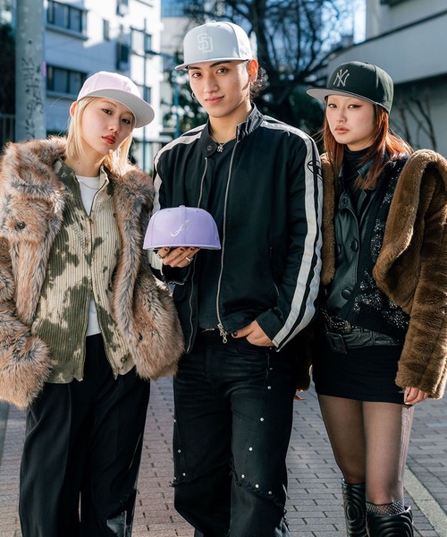 ドガラインストーン キャップ ブラック NEWERA y2k ストリート NEW ERA（ニューエラ） キャップ 帽子 メンズ ニューエラ「NEW ERA
