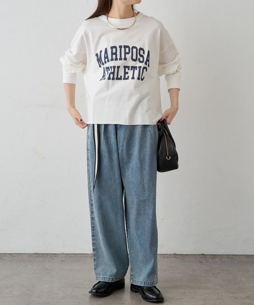 「PUAL CE CIN」 スウェットカットソー FREE グレー レディース_画像2