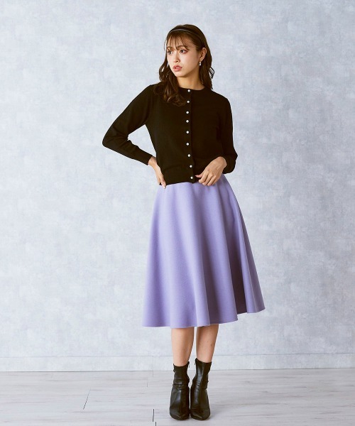 「QUEENS COURT」 ニットカーディガン M グレー レディース_画像7