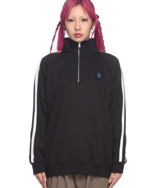 「U.S. POLO ASSN.」 スウェットカットソー LL ブラック メンズ_画像2