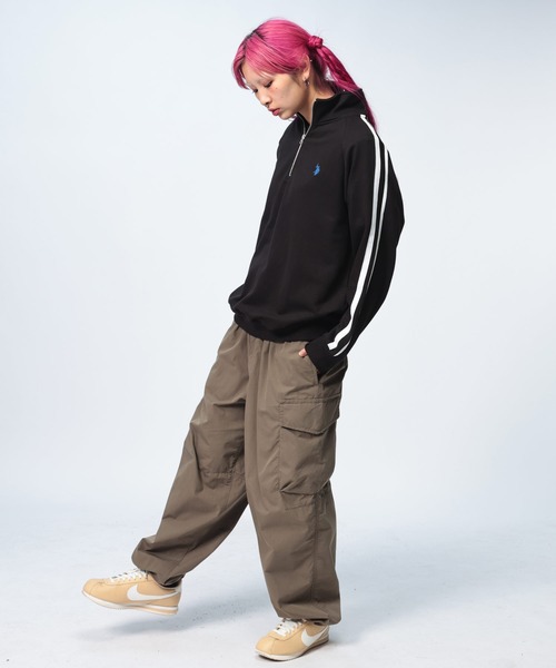 「U.S. POLO ASSN.」 スウェットカットソー LL ブラック メンズ_画像6