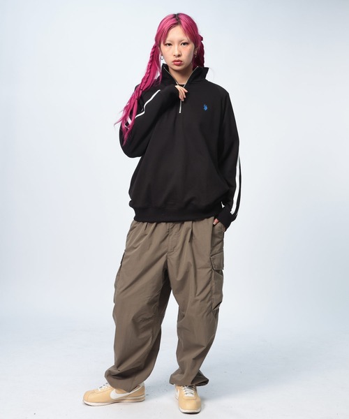 「U.S. POLO ASSN.」 スウェットカットソー LL ブラック メンズ_画像7