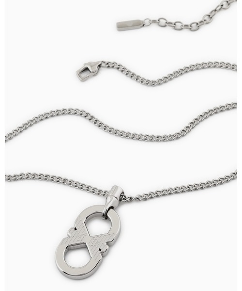Emporio Armani リングペンダント ネックレス 中古・古着通販】EMPORIO ARMANI (エンポリオ アルマーニ) リング2連