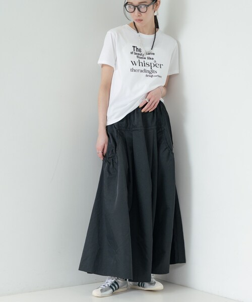 INDIVI GALLEST ロング スカート ギャザーポケットスカート : ZOZOTOWN