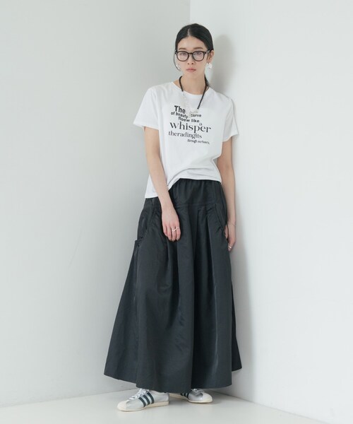 INDIVI GALLEST ロング スカート ギャザーポケットスカート : ZOZOTOWN