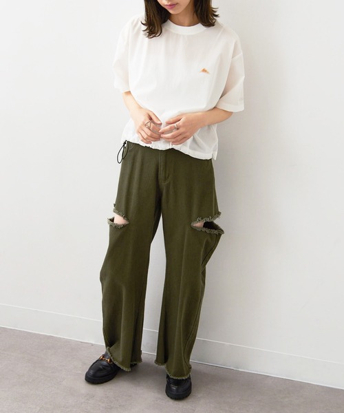 「KELTY」 半袖カットソー FREE グリーン レディース_画像7