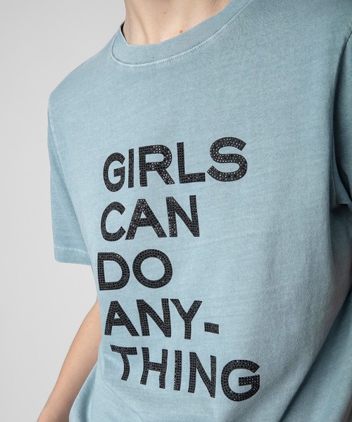 「ZADIG&VOLTAIRE」 半袖Tシャツ L ブルー レディース_画像4