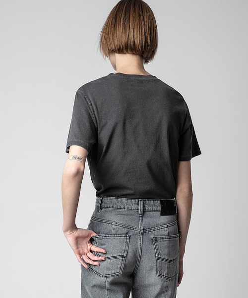 「ZADIG&VOLTAIRE」 半袖Tシャツ L ブルー レディース_画像7