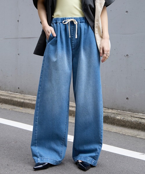 GYDA（ジェイダ） ブーツカットデニムパンツ SMALL ライトブルー