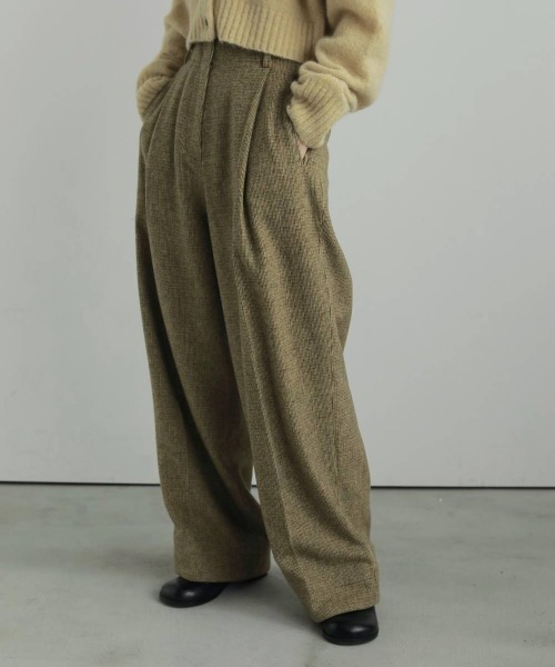 「anuke」 パンツ 36inch ブラウン レディース_画像2