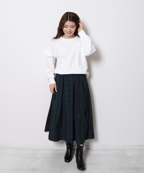 「Re.Verofonna」 スウェットカットソー MEDIUM レッド レディース_画像5